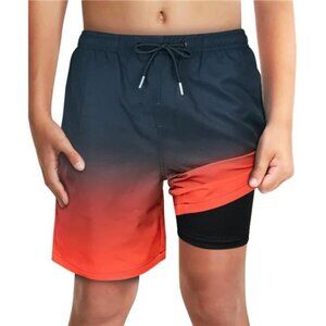 Boys Swim Bathing Trunks Soft Compression Liner No Chafing Swimming Beach Shorts